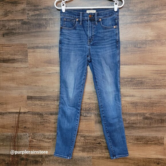 Madewell Jeans 27 Skinny 10" High Rise Danny Wash G7391 Tummy Control Stretch - Picture 1 of 13